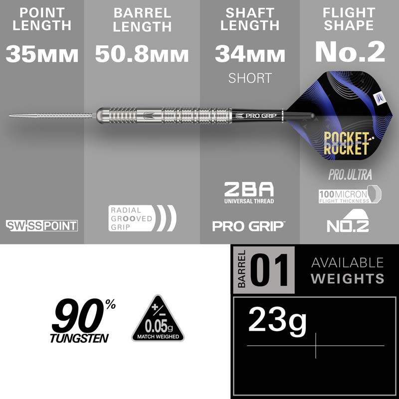 Target Justin Hood Swiss Points 90% 23g - 5