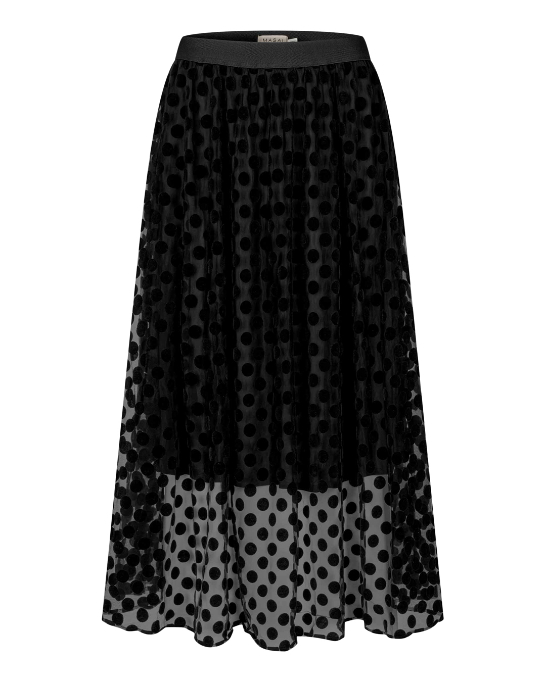 Kjol Shania prickig svart - 6