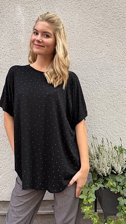 T-shirt Glitter - svart