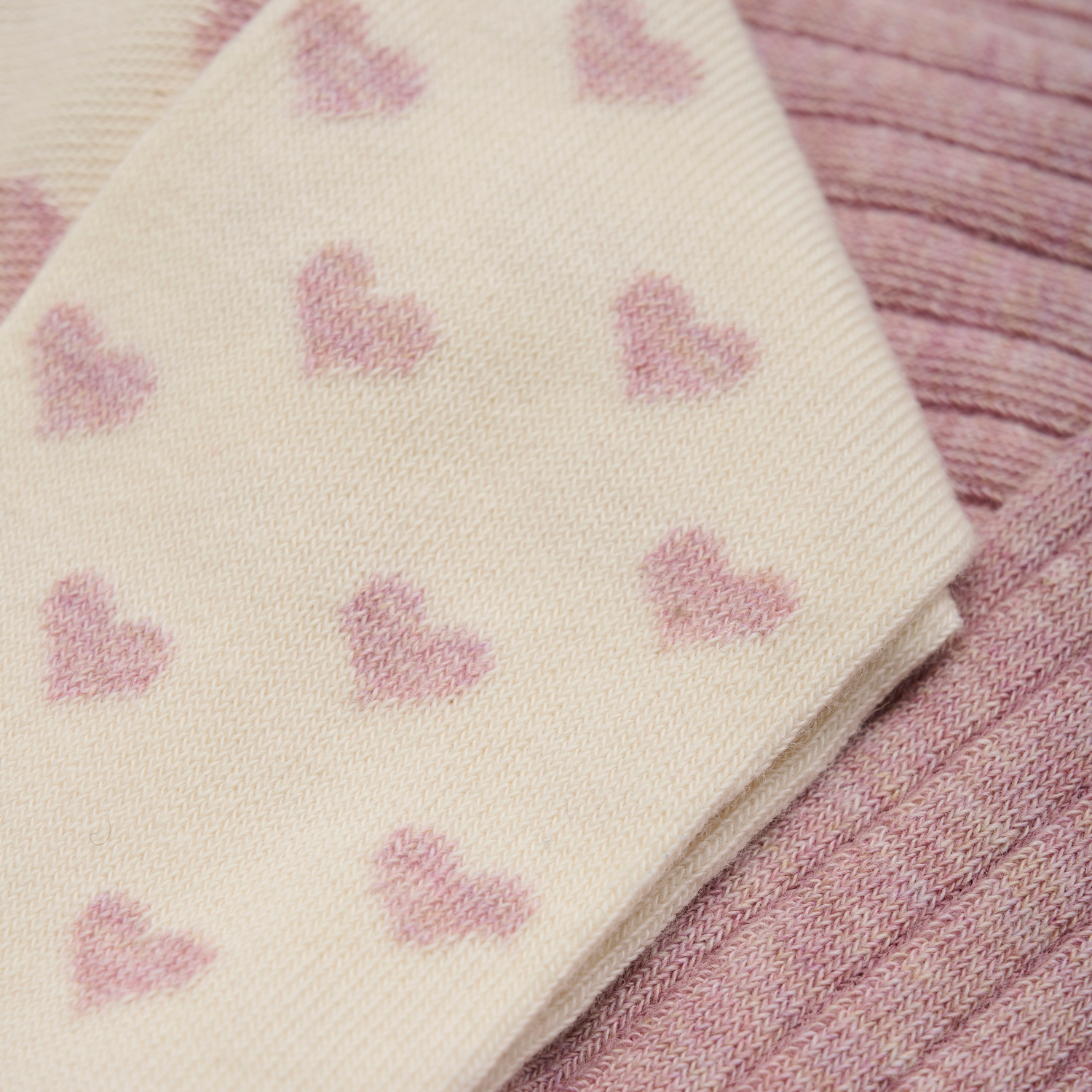 Stockings w. pattern 2-pack Light Rose - 4