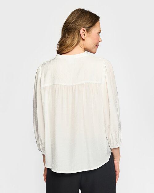 Blus Karoline brodyr vit - 2