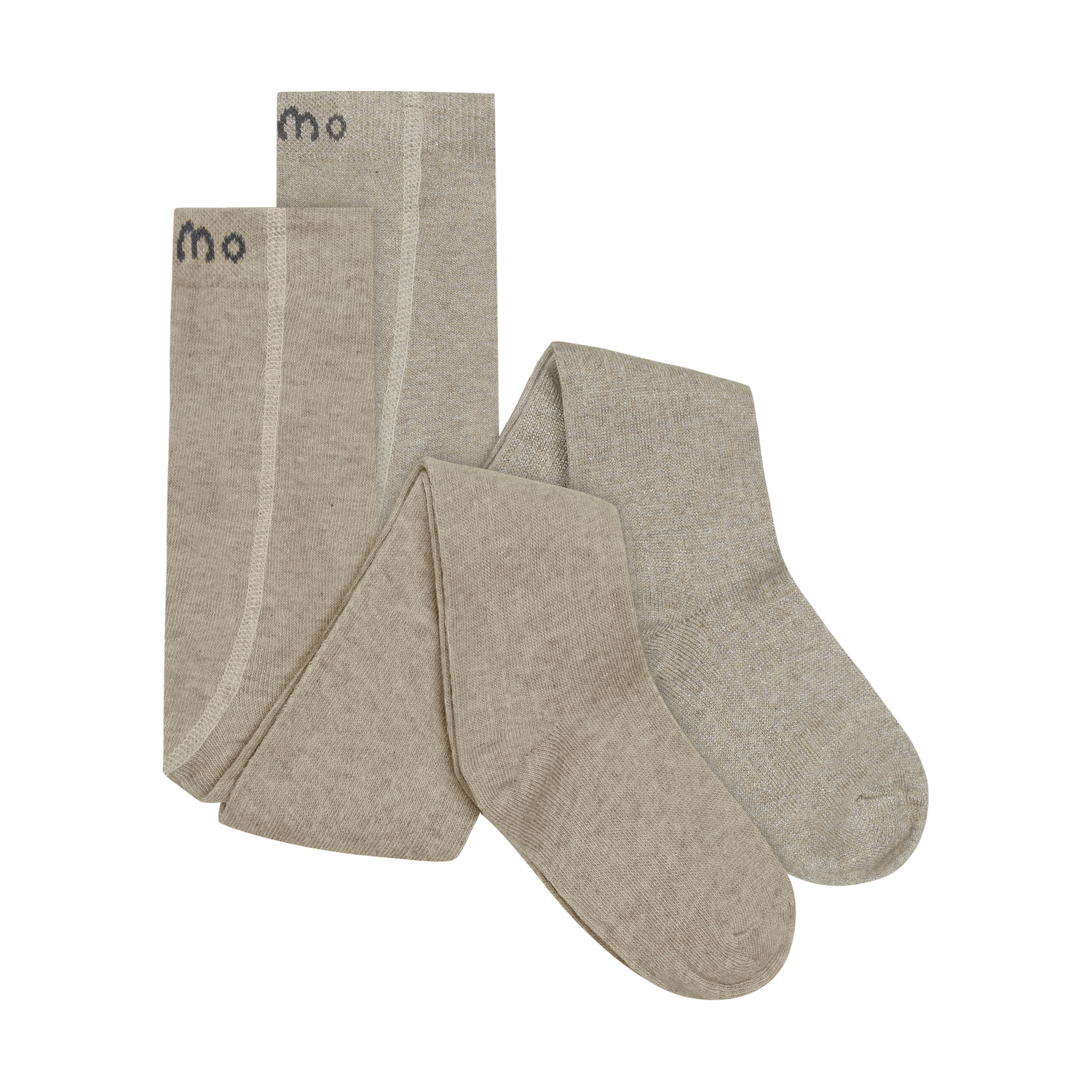 Stocking w.glitter 2-pack Silver Mink
