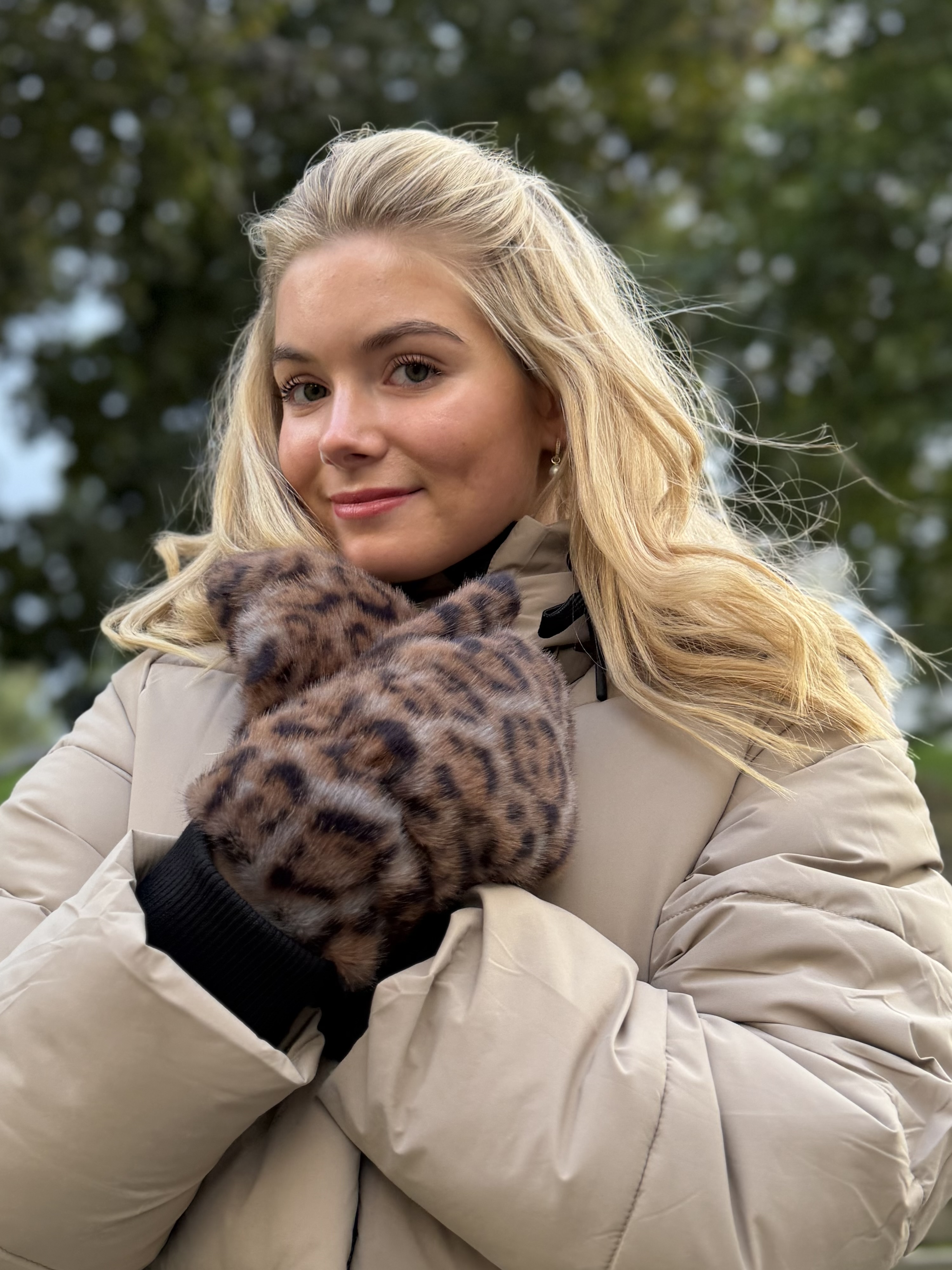 BLAZE soft mittens - mocca Leo - 2