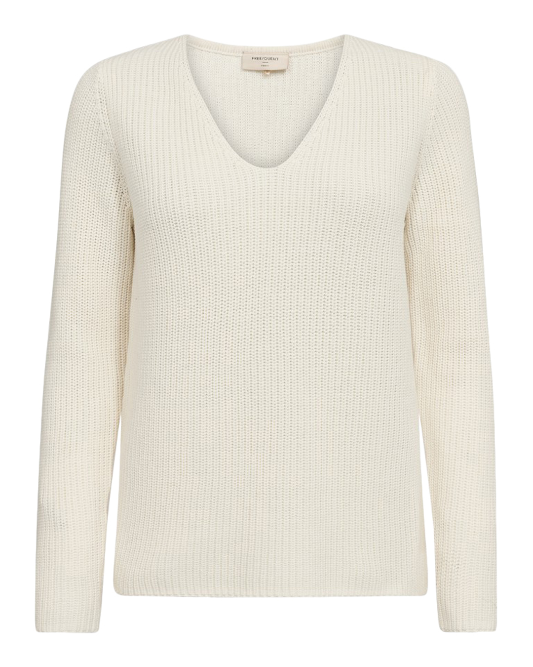 Jumper Ellis v-ringad offwhite