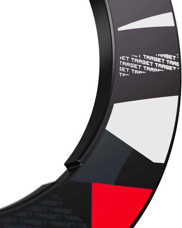 Target  Surround Black Patterned Notched - 4