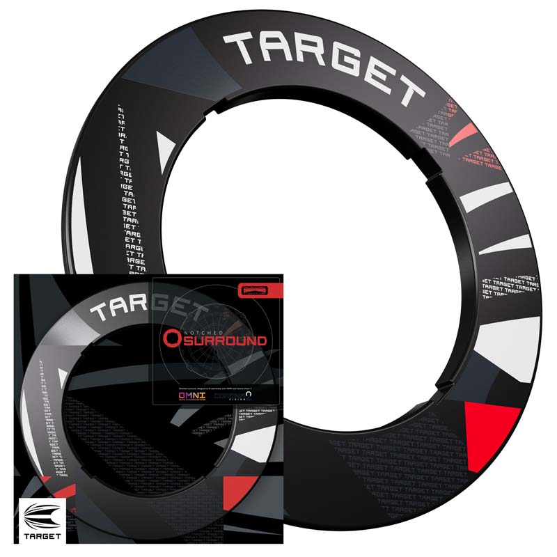 Target  Surround Black Patterned Notched - 6
