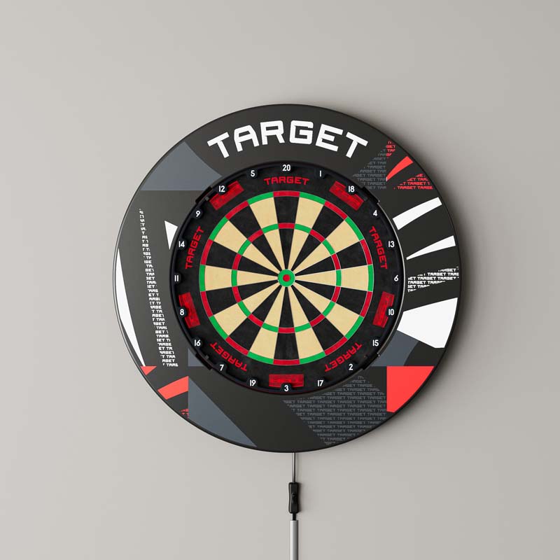 Target  Surround Black Patterned Notched - 11