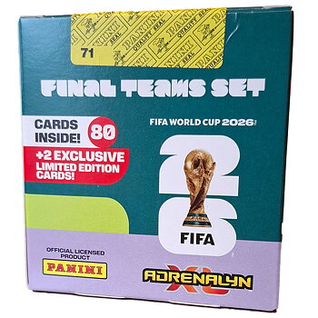 Fotbollskort FIFA World Cup 2026, Limited Edition 80+2 kort Panini Adrenalyn