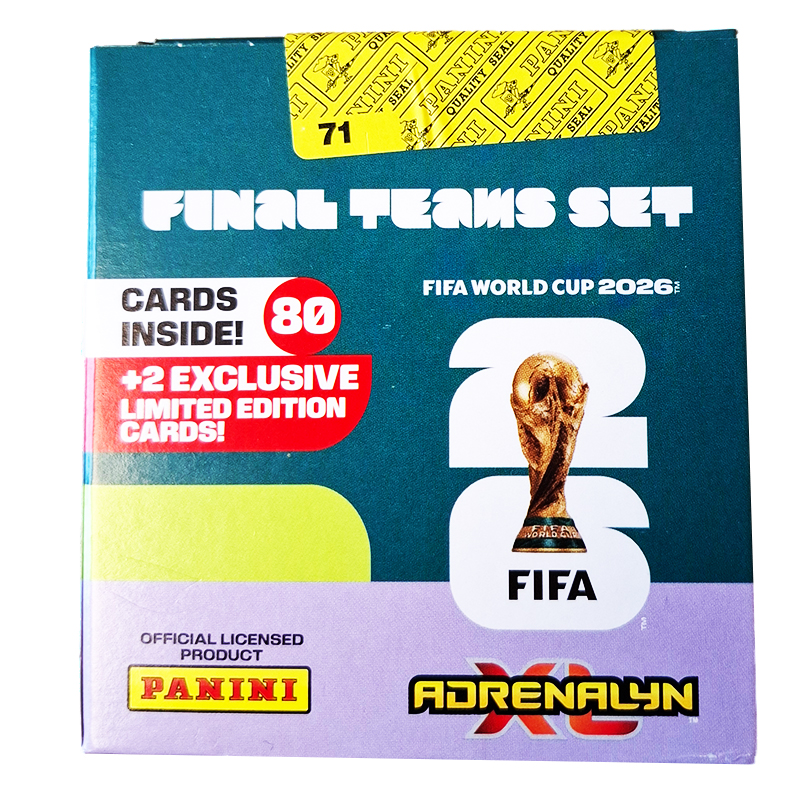 Panini World Cup 2026 Final Team Set 80+2 kort Limited Edition