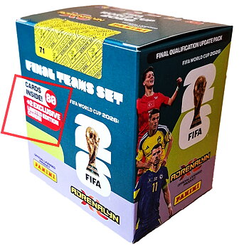Fotbollskort FIFA World Cup 2026, Limited Edition 80+2 kort Panini Adrenalyn