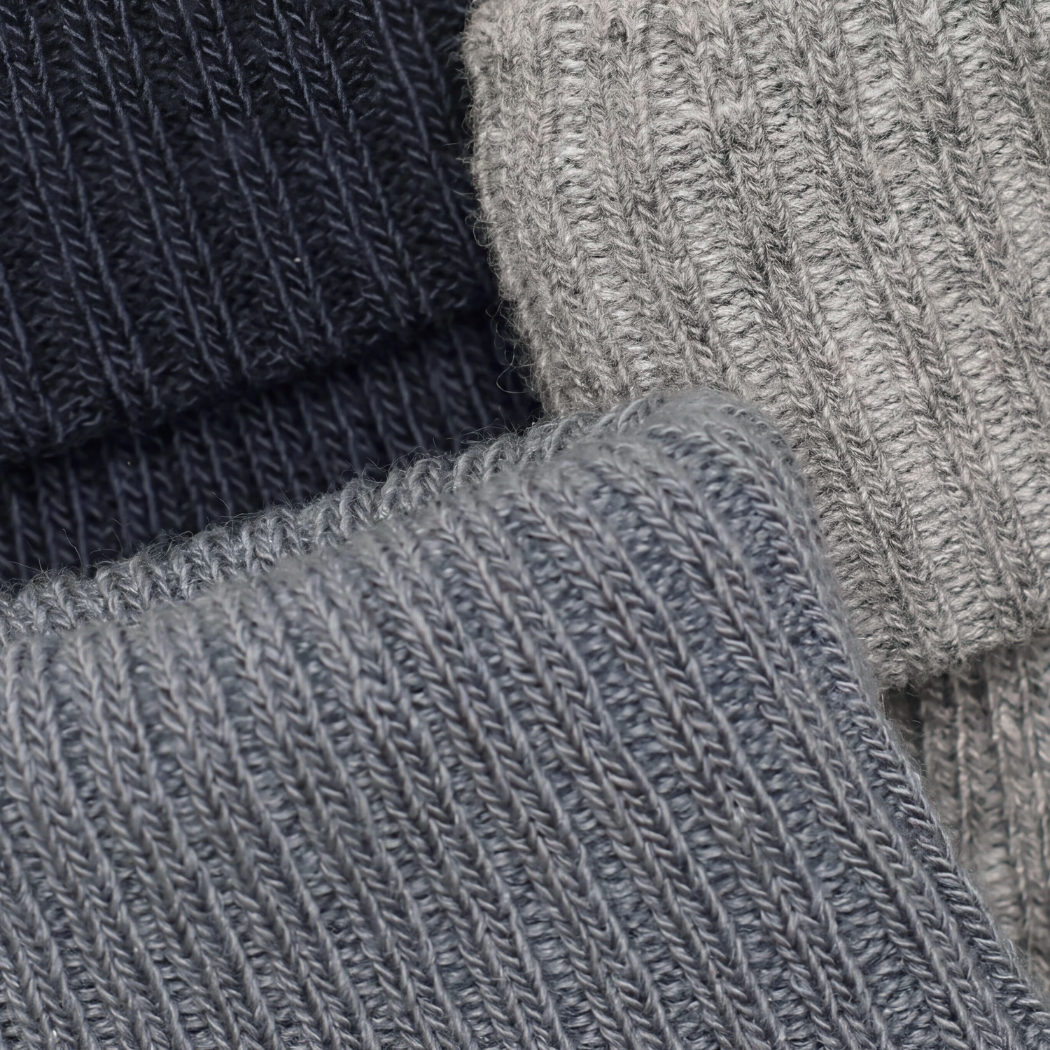 Baby 2x2 rib sock 3-pack Blau Gray - 5