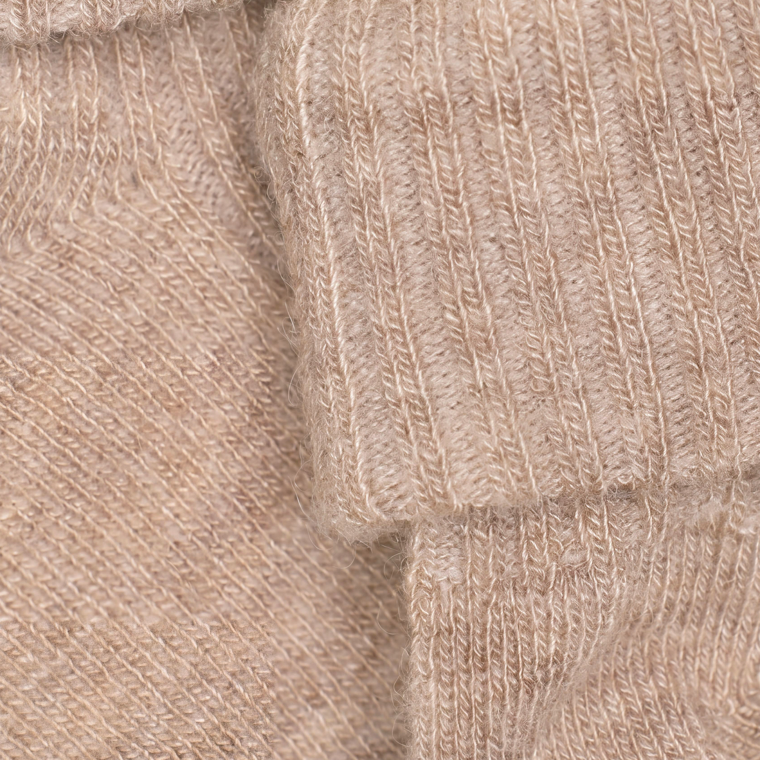 Baby 2x2 Rib Wool socks 2-Pack Silver Mink Melange - 3