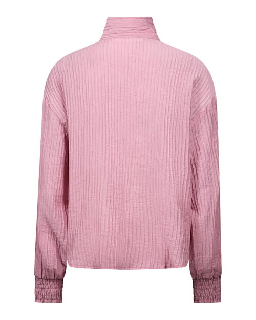 Blus Ellis med sjalkrage rosa - 6