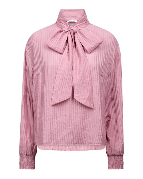 Blus Ellis med sjalkrage rosa - 5