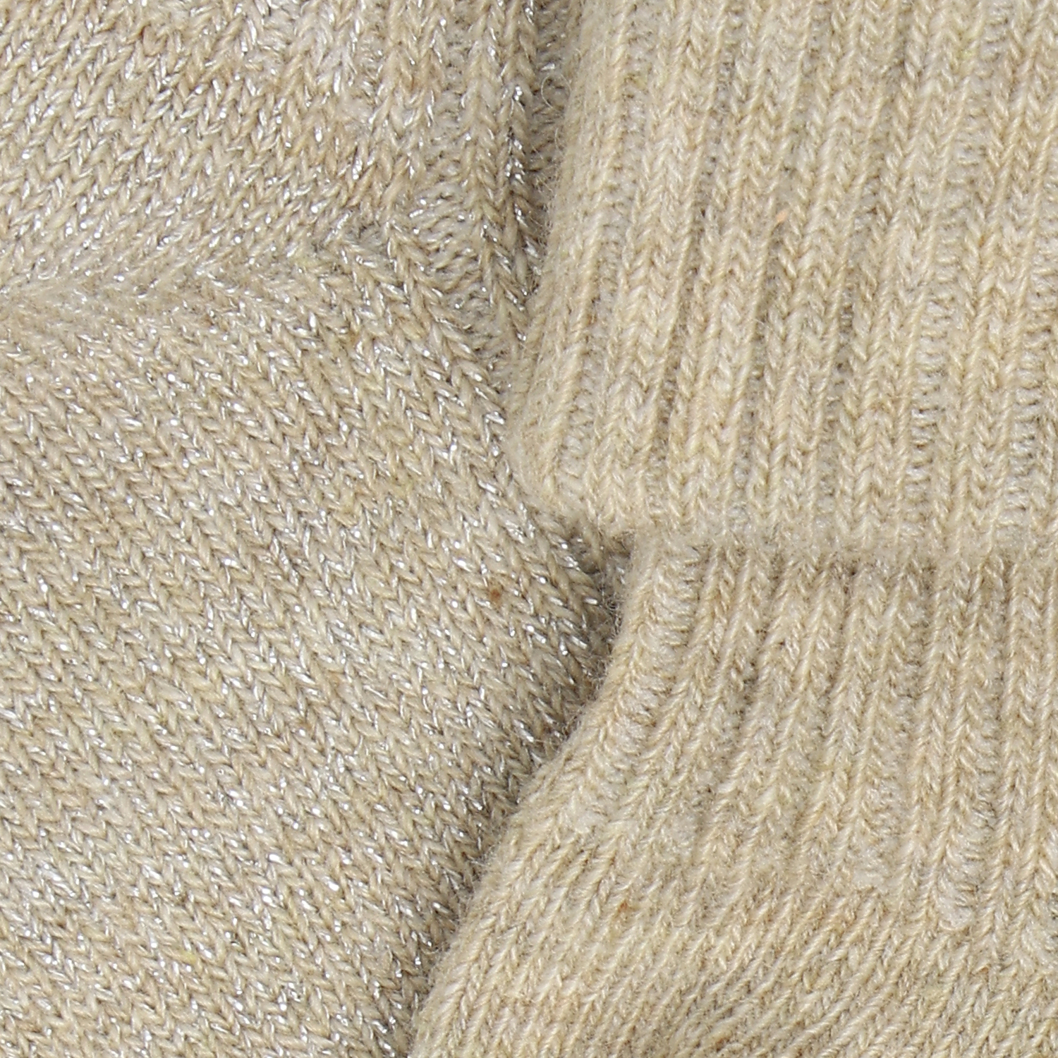 Baby Rib Socks w.glit 2-pack Silver Mink - 4