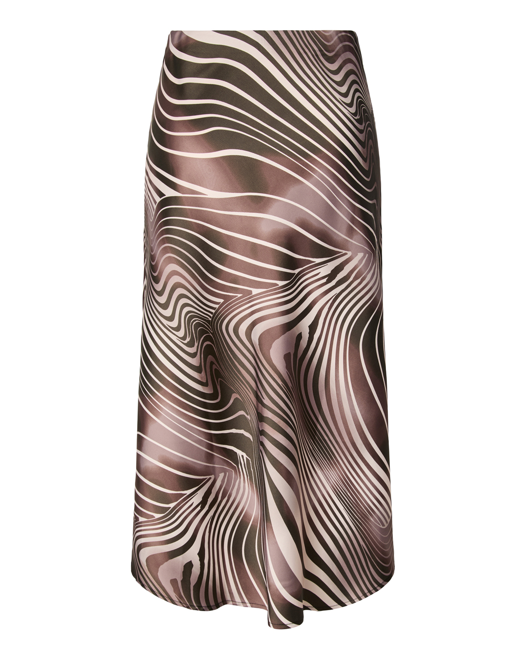 Kjol Yaspella mönstrad svart/brun/beige - 2