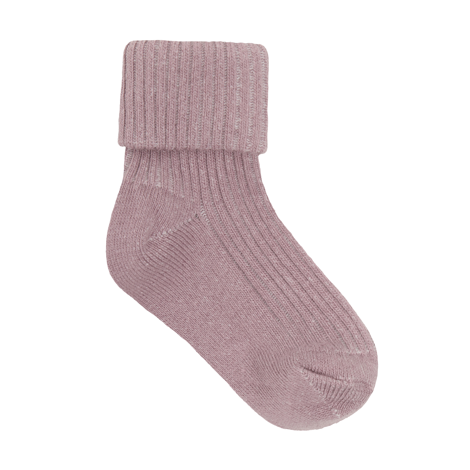 Baby Rib Socks w.glit 2-pack Elderberry - 3