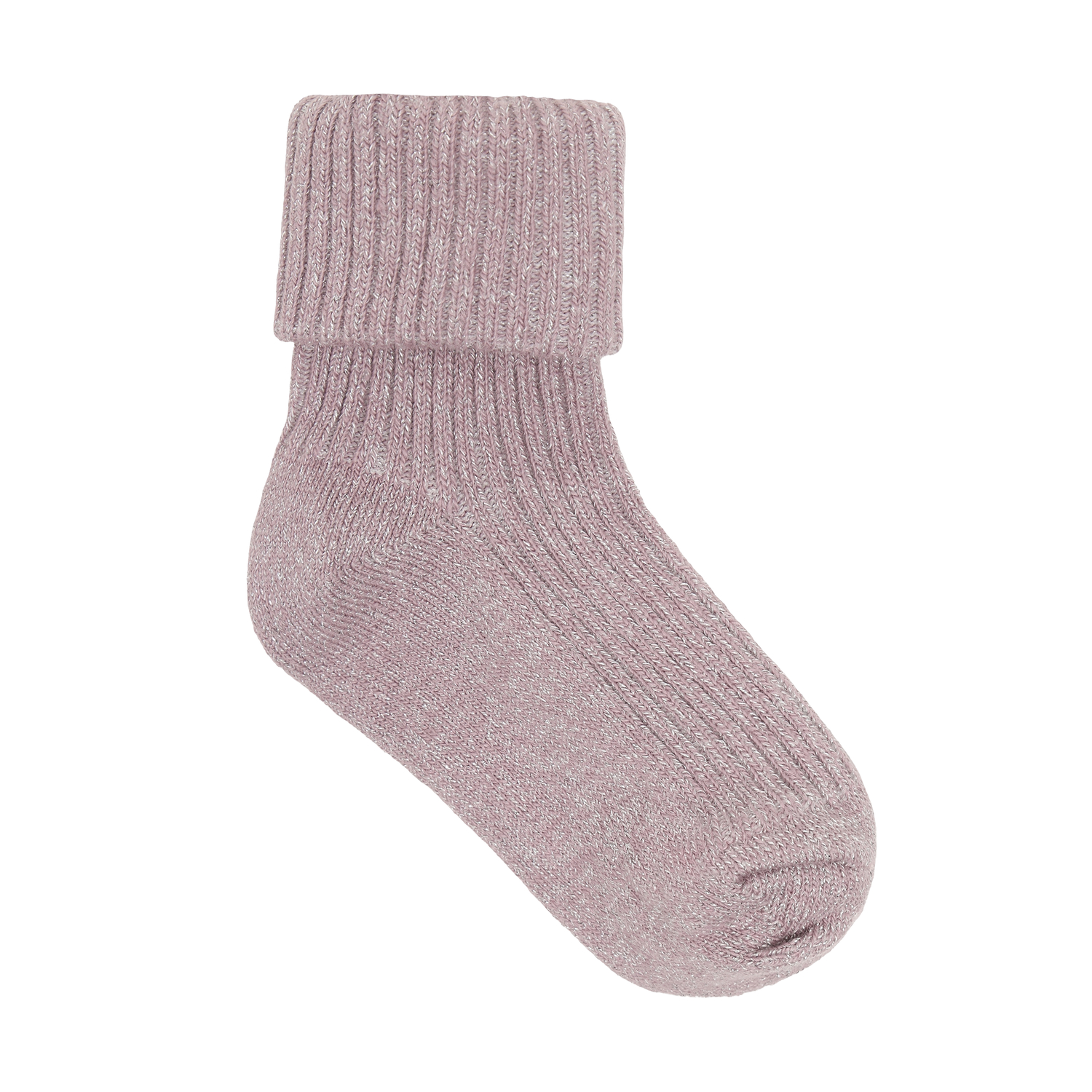 Baby Rib Socks w.glit 2-pack Elderberry - 2
