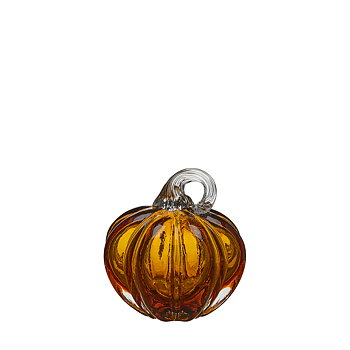 Pumpa glas bärnsten 11x11 cm