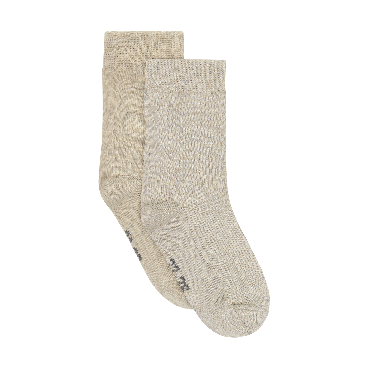 Ankle Socks w.glitter 2-pack Silver Mink