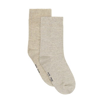 Ankle Socks w.glitter 2-pack Silver Mink