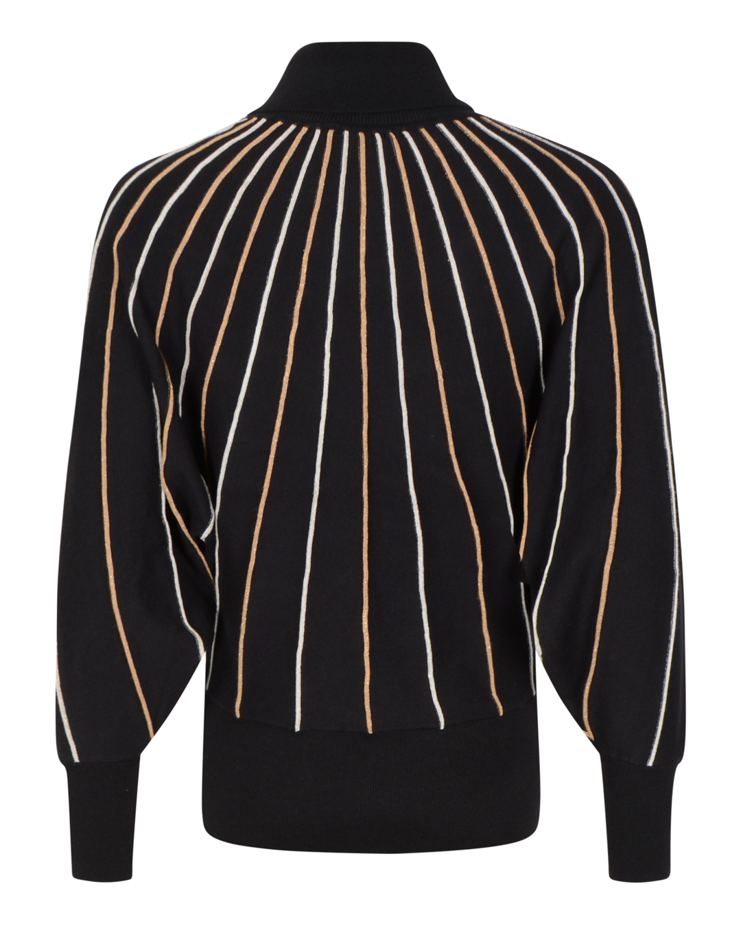 Polojumper med guld/silvertrådar svart - 4