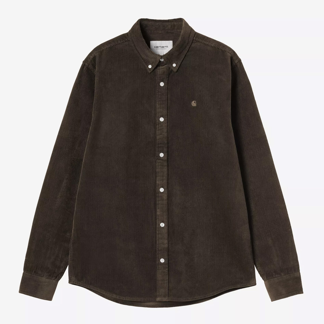 Carhartt WIP - L/S Madison Cord Shirt Tobacco - 4