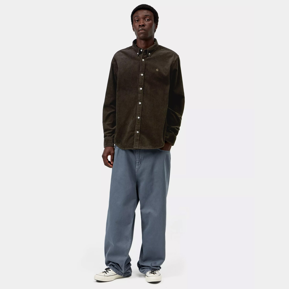 Carhartt WIP - L/S Madison Cord Shirt Tobacco - 3