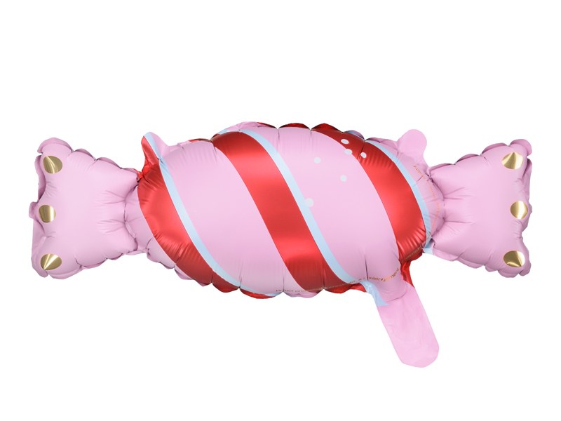Julgodis folieballonger rosa och röda 33 x 12 cm 5-pack
