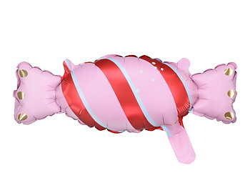 Julgodis folieballonger rosa och röda 33 x 12 cm 5-pack
