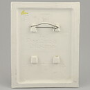 Aimo Nietosvuori (1980s) White Wall Plaque with Forget-Me-Not Motif 18 cm