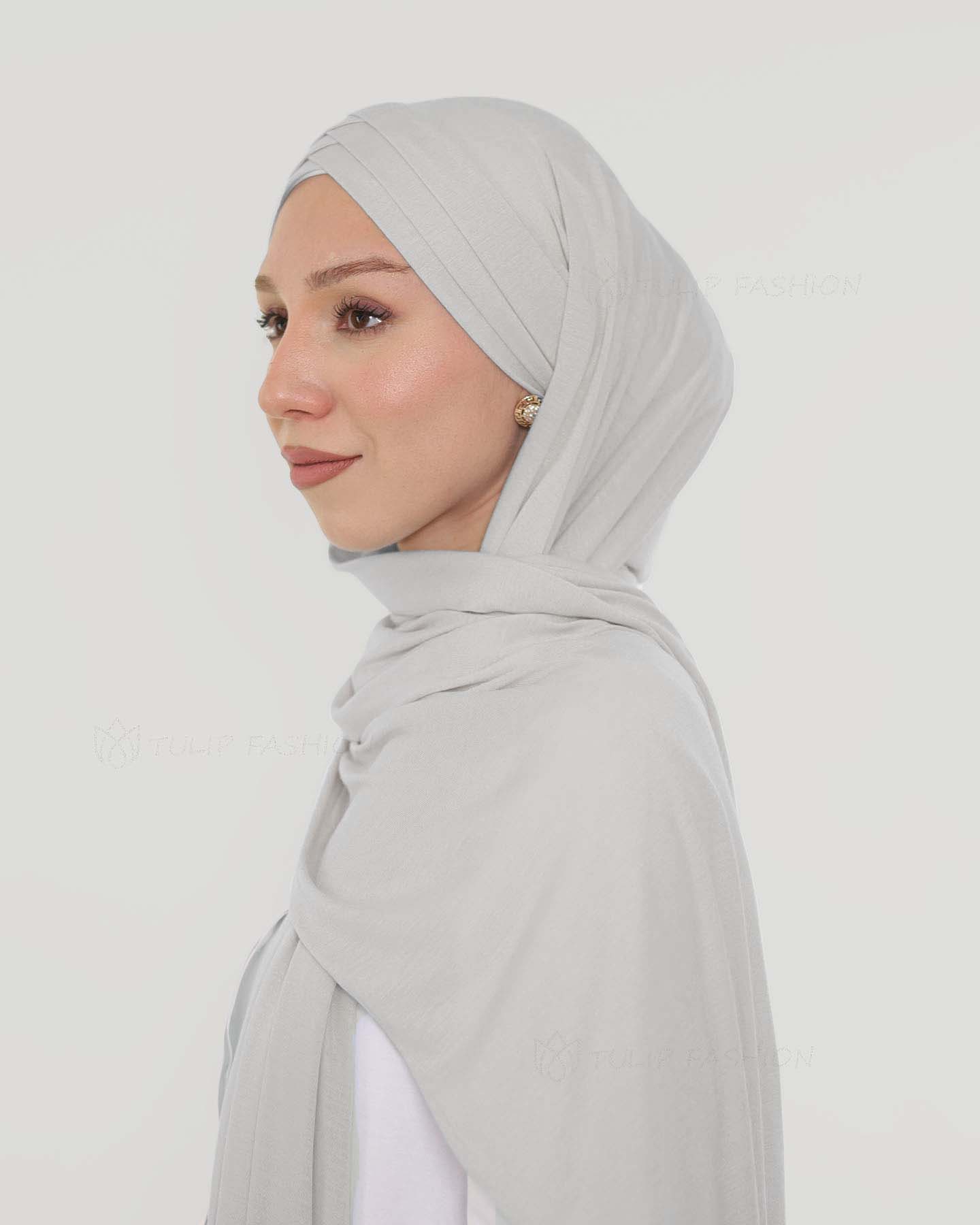 Hijab - Instant Jersey Cross - Light Gray - 2