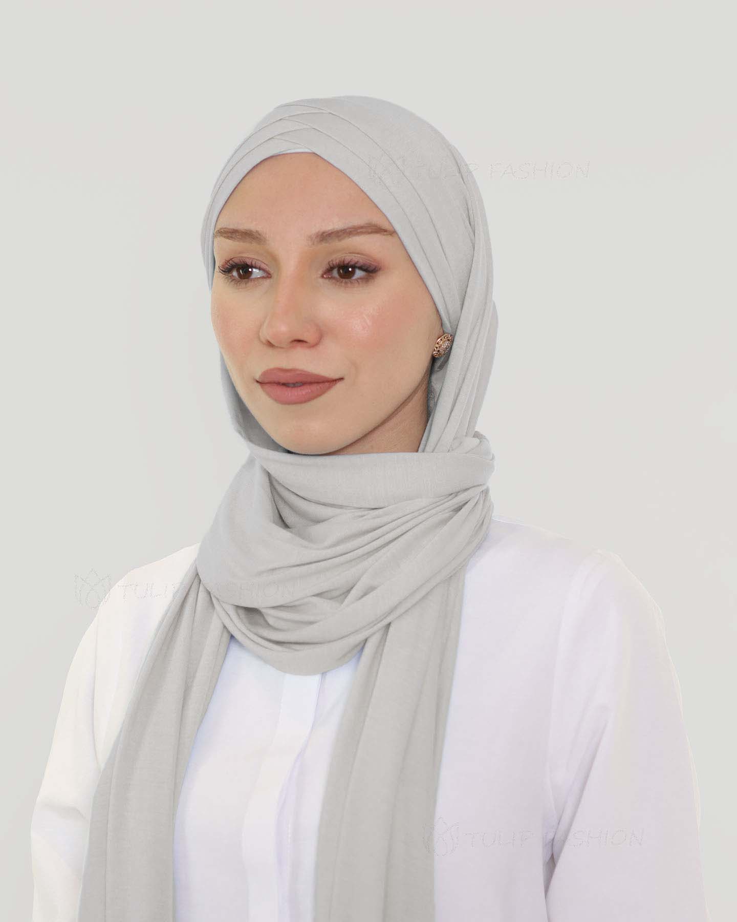Hijab - Instant Jersey Cross - Light Gray