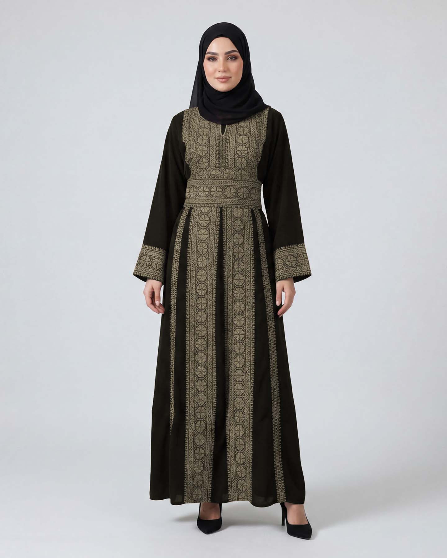 Traditional Abaya - Palestinian Thobe - Beige