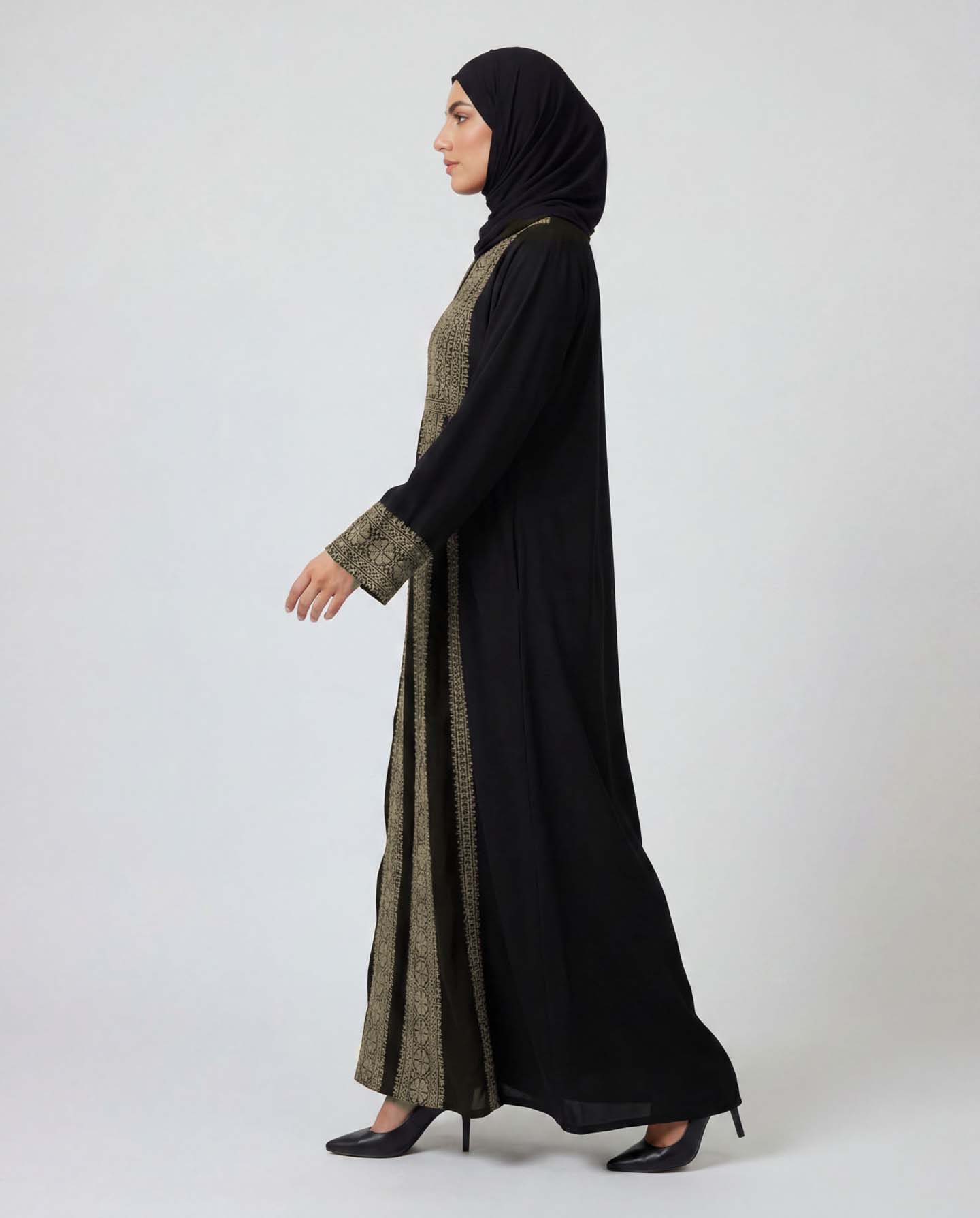 Traditional Abaya - Palestinian Thobe - Beige - 5