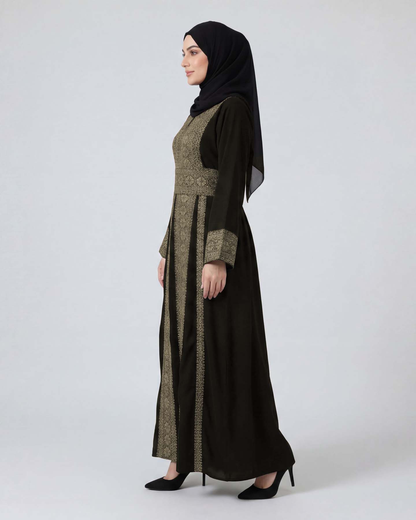 Traditional Abaya - Palestinian Thobe - Beige - 2