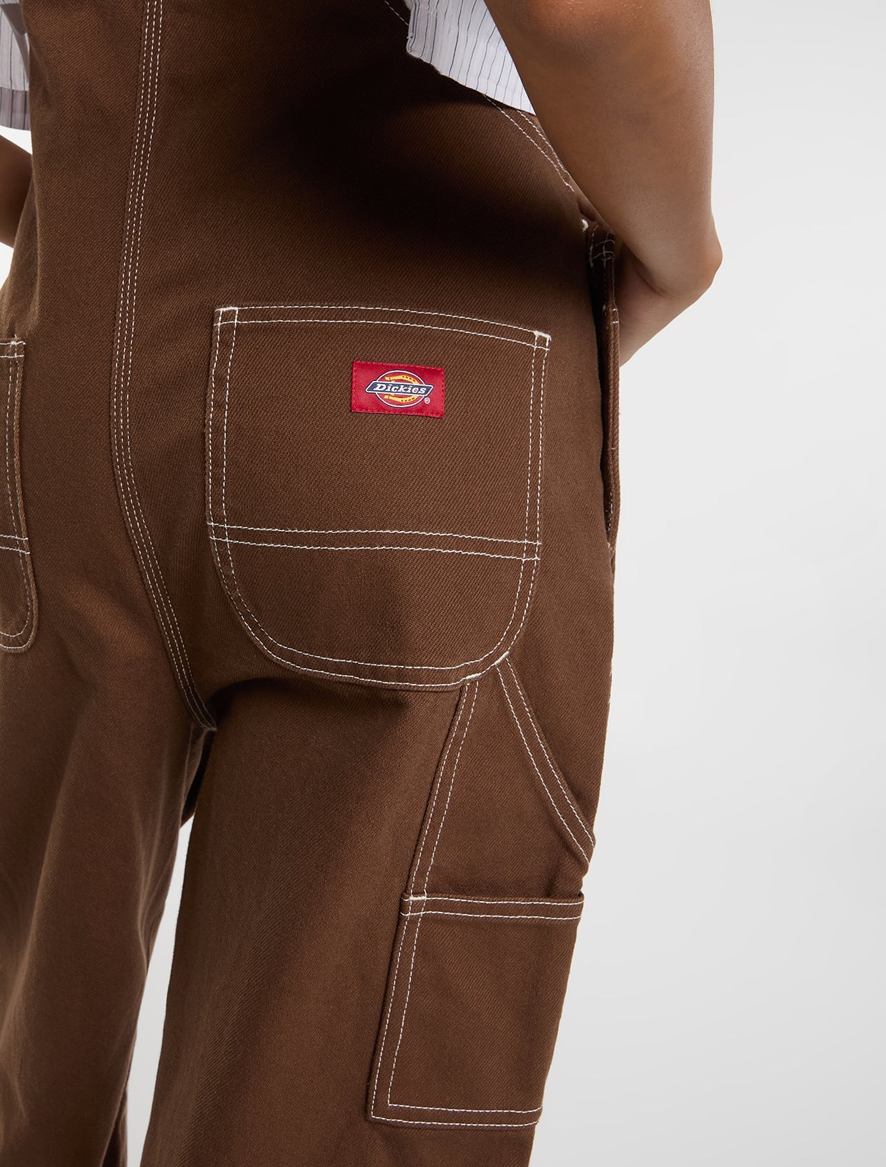 Bib overall / hängslebyxa Dickies  brun - 3