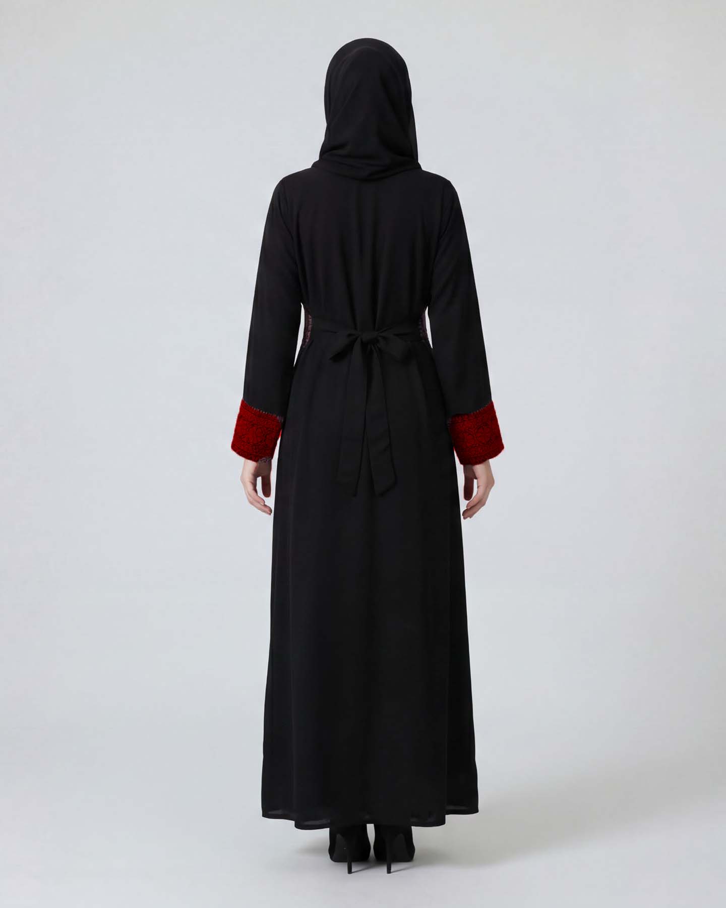 Traditional Abaya - Palestinian Thobe - Red - 3