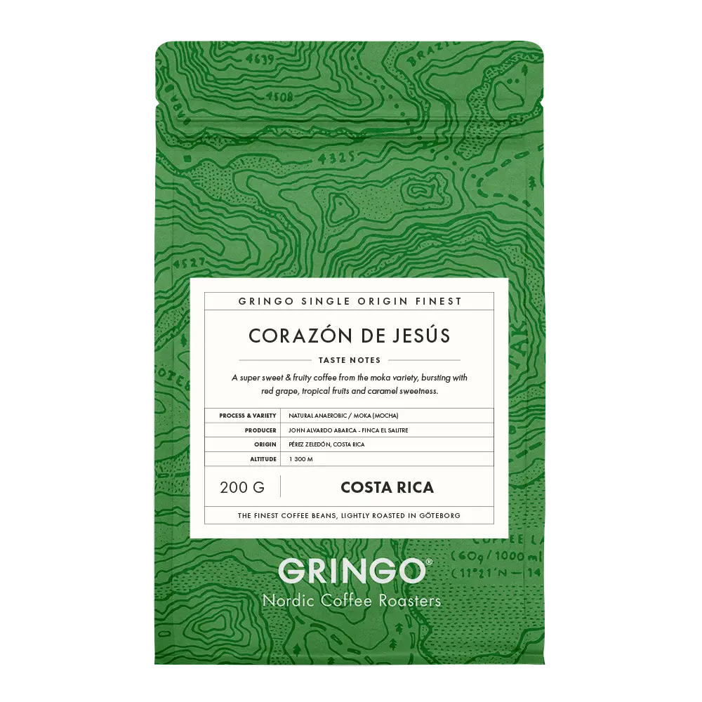 Gringo Nordic - Corazon de Jesus - Costa Rica -  Ljusrostade kaffebönor - 200g