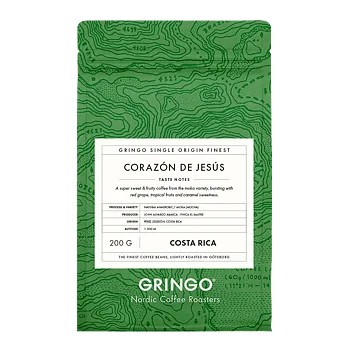 Gringo Nordic - Corazon de Jesus - Costa Rica -  Ljusrostade kaffebönor - 200g