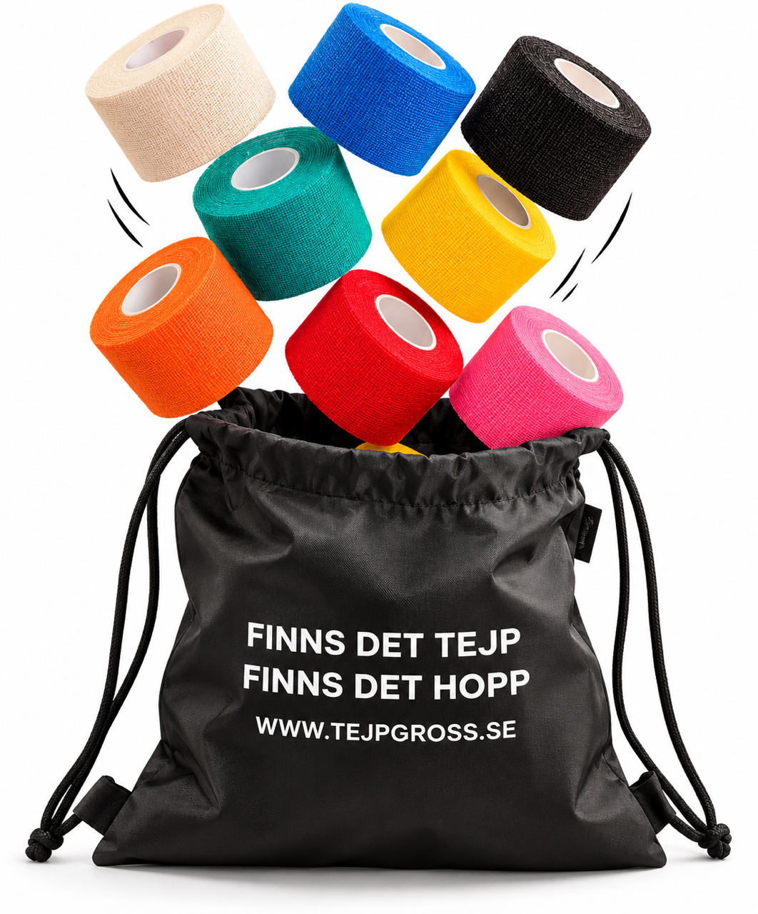 12Pack Grepptejp , Gauze grip. Tunn utan stretch. Blanda färger  - 2