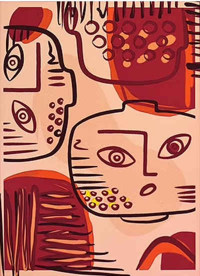  Luna Red - Fine Art Print upplaga 99 ex