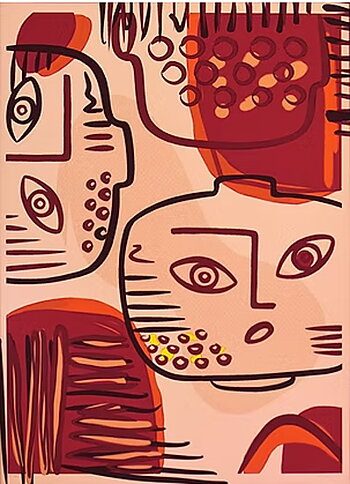  Luna Red - Fine Art Print upplaga 99 ex