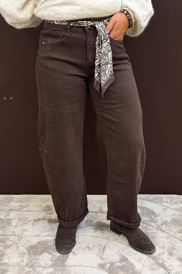 Mix by heart -  Jeans Barrel Brown - 3