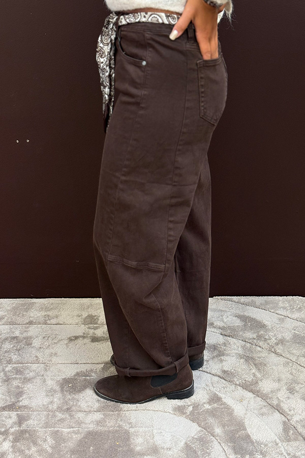 Mix by heart -  Jeans Barrel Brown - 2