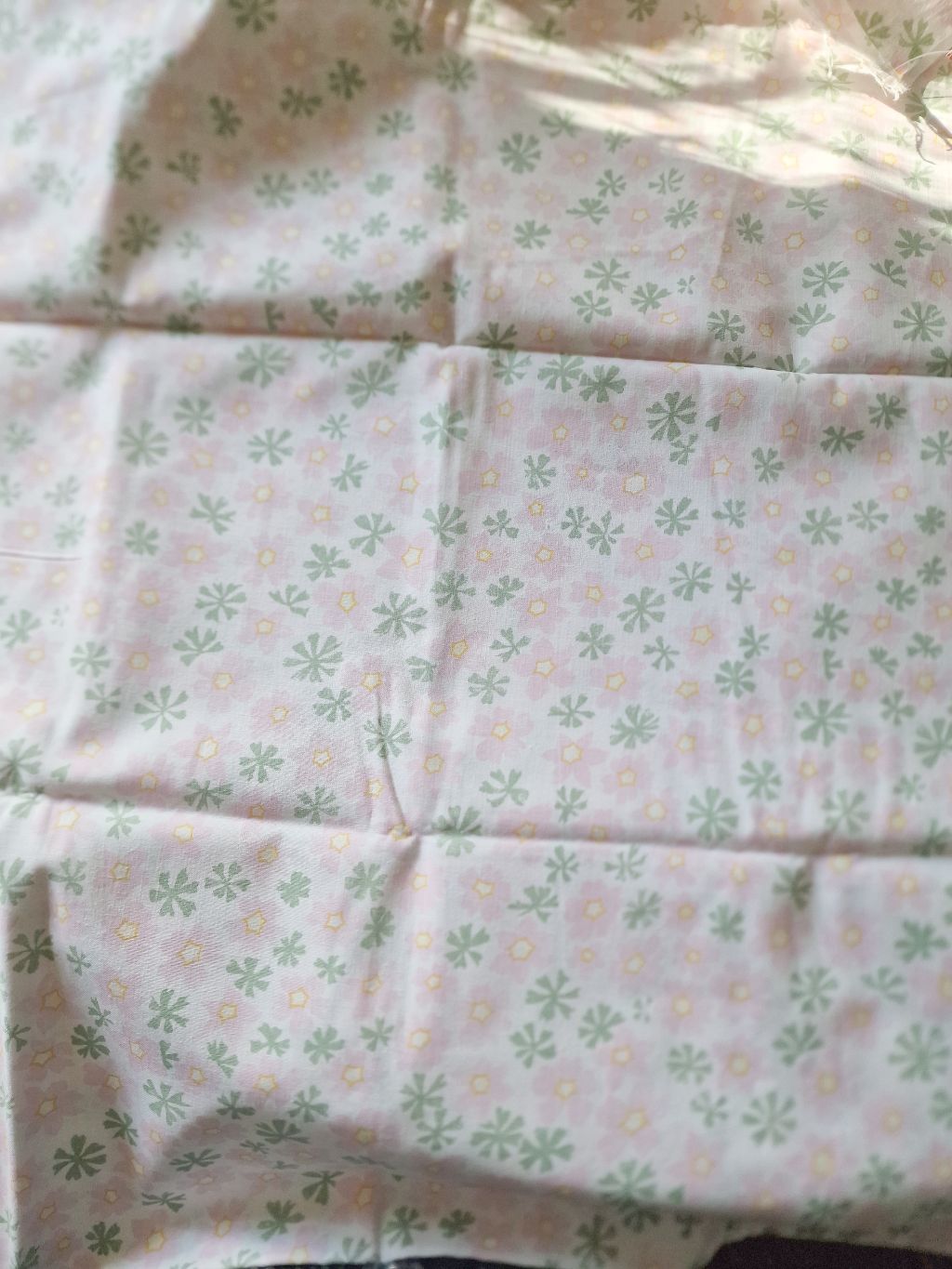 Fabric: floral, pink, white, green - 2
