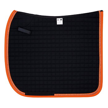 Dressyrschabrak Svart DD, orange/koppar
