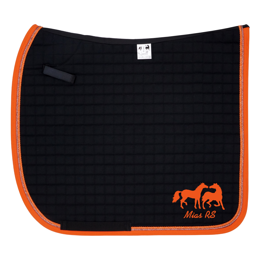 Dressyrschabrak Svart DD, orange/koppar - 2