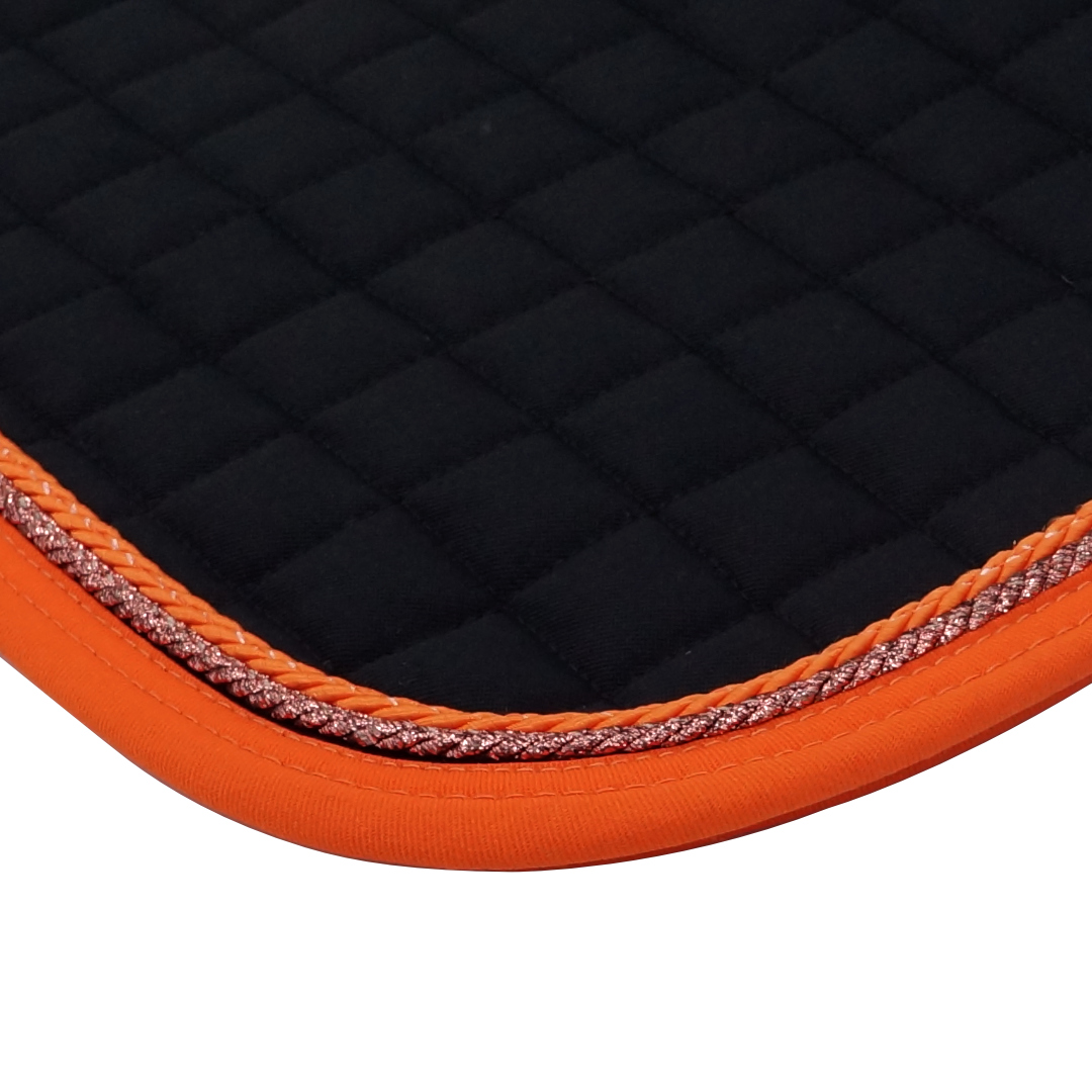 Dressyrschabrak Svart DD, orange/koppar - 5