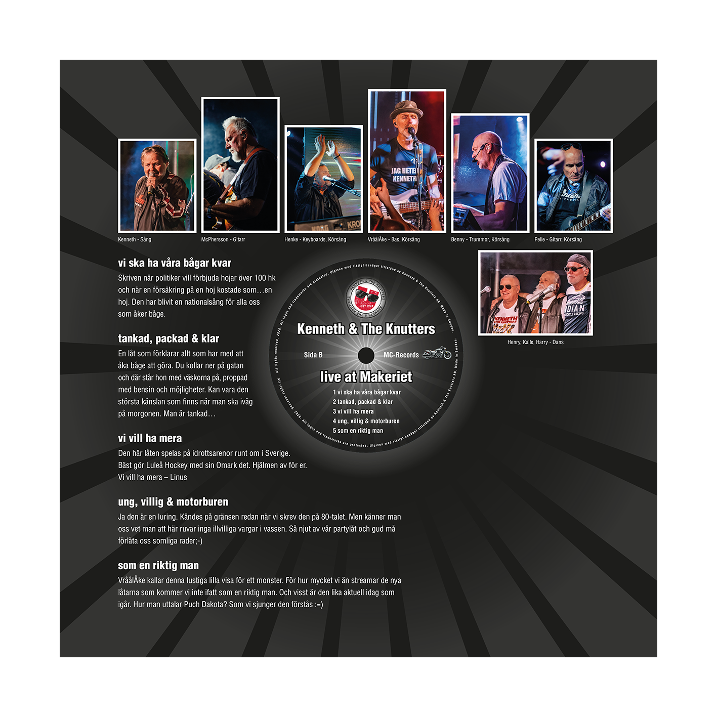 KENNETH & THE KNUTTERS - LIVE AT MAKERIET (SIGNERAD VINYL) - 4